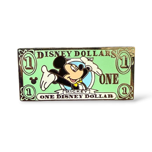 Cast Lanyard Disney Dollars Mickey Hidden Mickey Pin