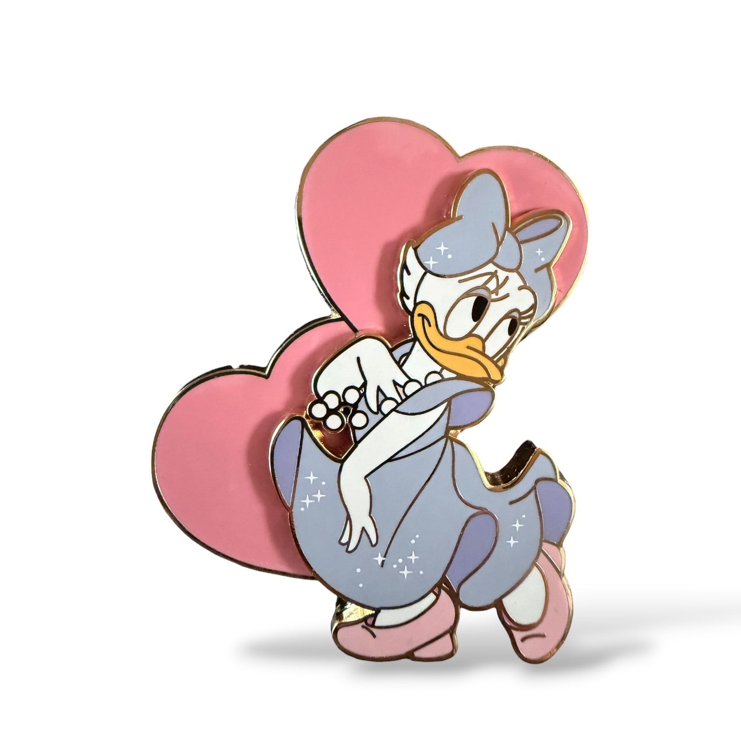 DLRP Daisy Valentine Day Pink Hearts Pin