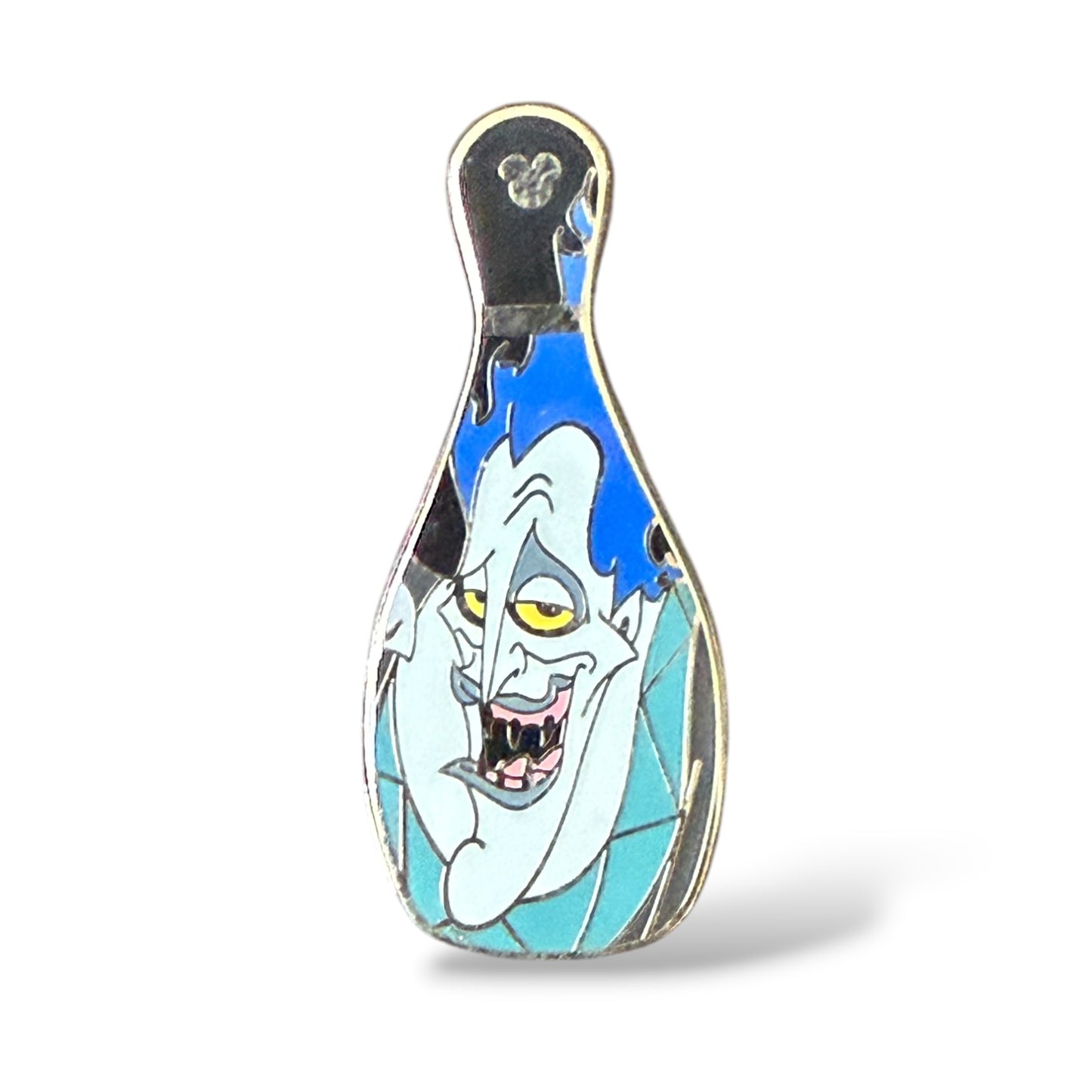 Cast Lanyard Villains Bowling Pin Hades Hidden Mickey Pin