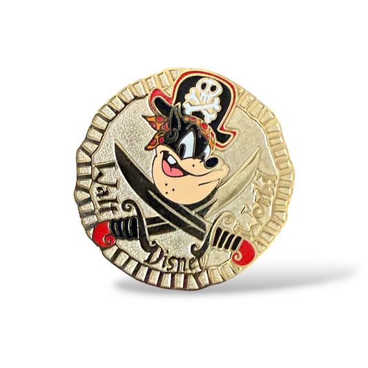 Cast Lanyard WDW Gold Pirate Coins Pete Hidden Mickey Pin