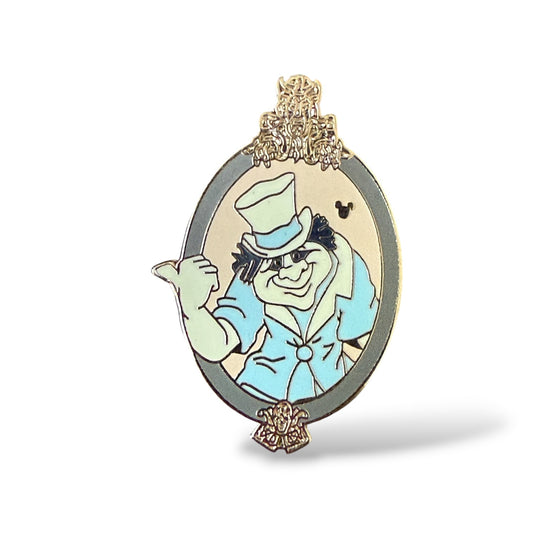 Cast Lanyard Haunted Mansion Plaque Phineas Hidden Mickey Pin