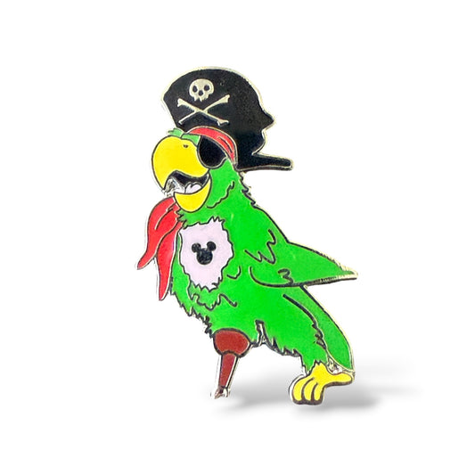 Cast Lanyard Pirate Parrot Hidden Mickey Pin