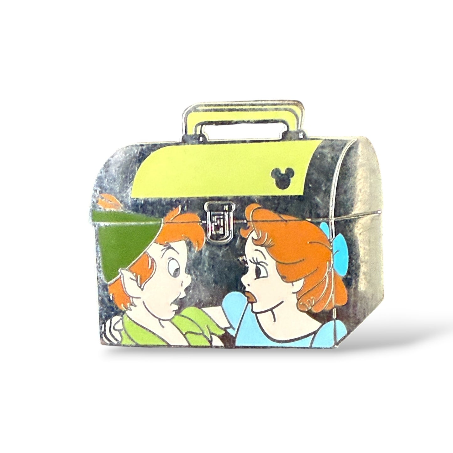 Cast Lanyard School Bus & Lunch Box Peter Pan and Wendy Lunchbox Hidden Mickey Pin