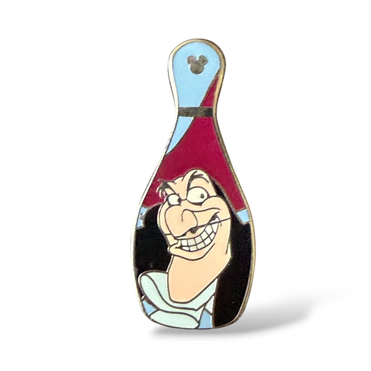 Cast Lanyard Villains Bowling Pin Captain Hook Hidden Mickey Pin