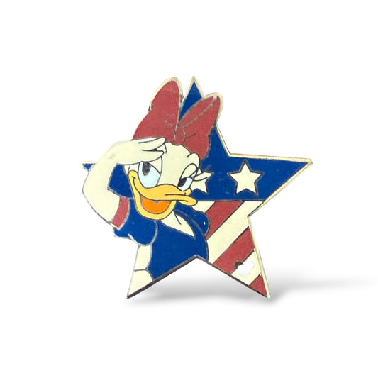 Cast Lanyard Patriotic Star Salute Daisy Hidden Mickey Pin