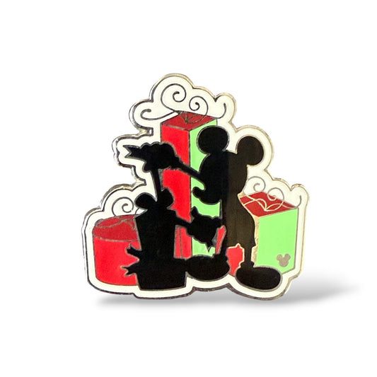 Cast Lanyard Christmas Silhouette Mickey Hidden Mickey Pin