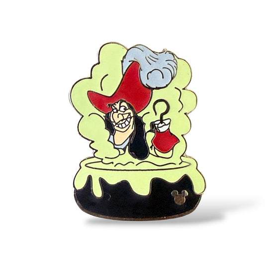 Cast Lanyard Disney Villain Cauldrons Captain Hook Hidden Mickey Pin