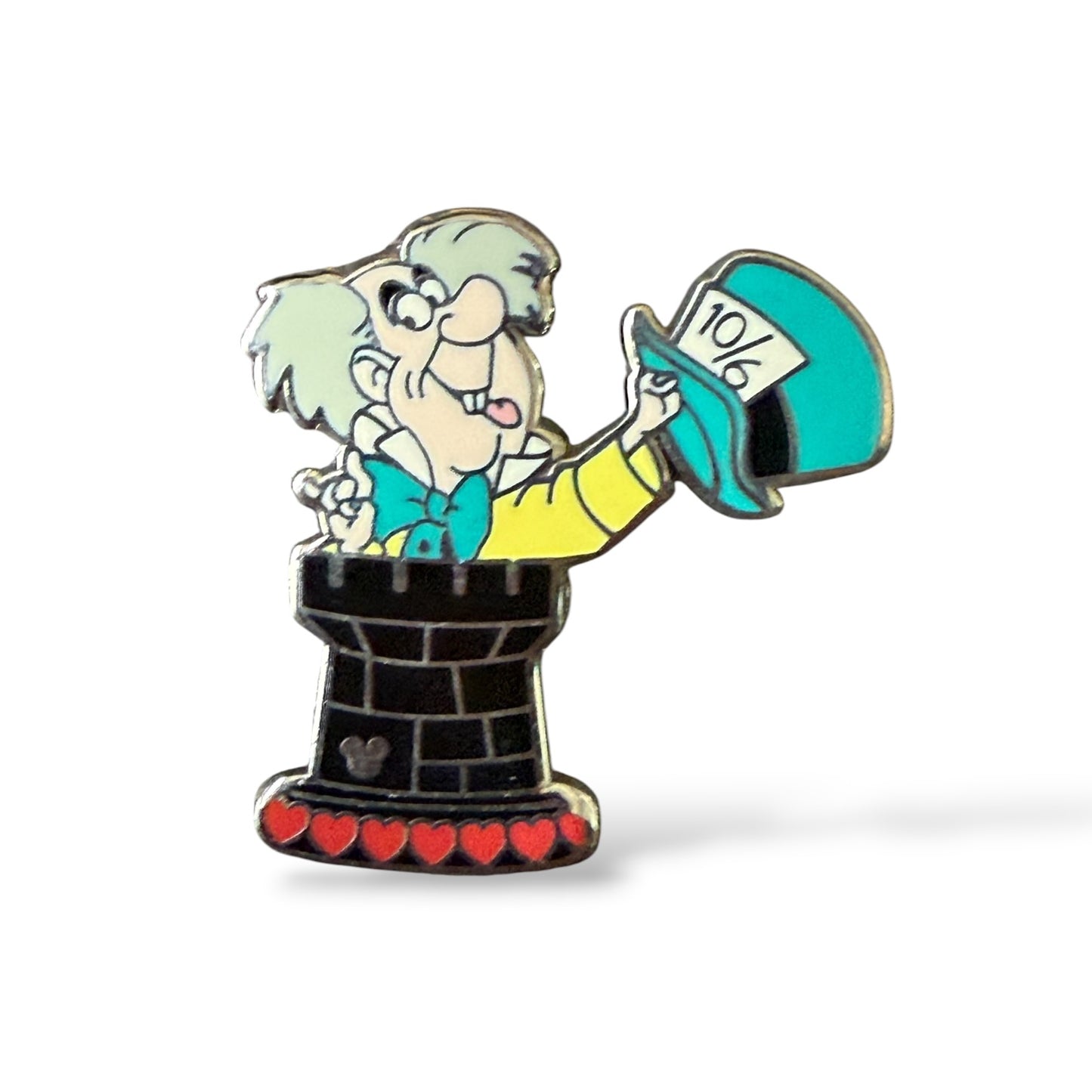 Cast Lanyard Alice in Wonderland Chess Mad Hatter Hidden Mickey Pin