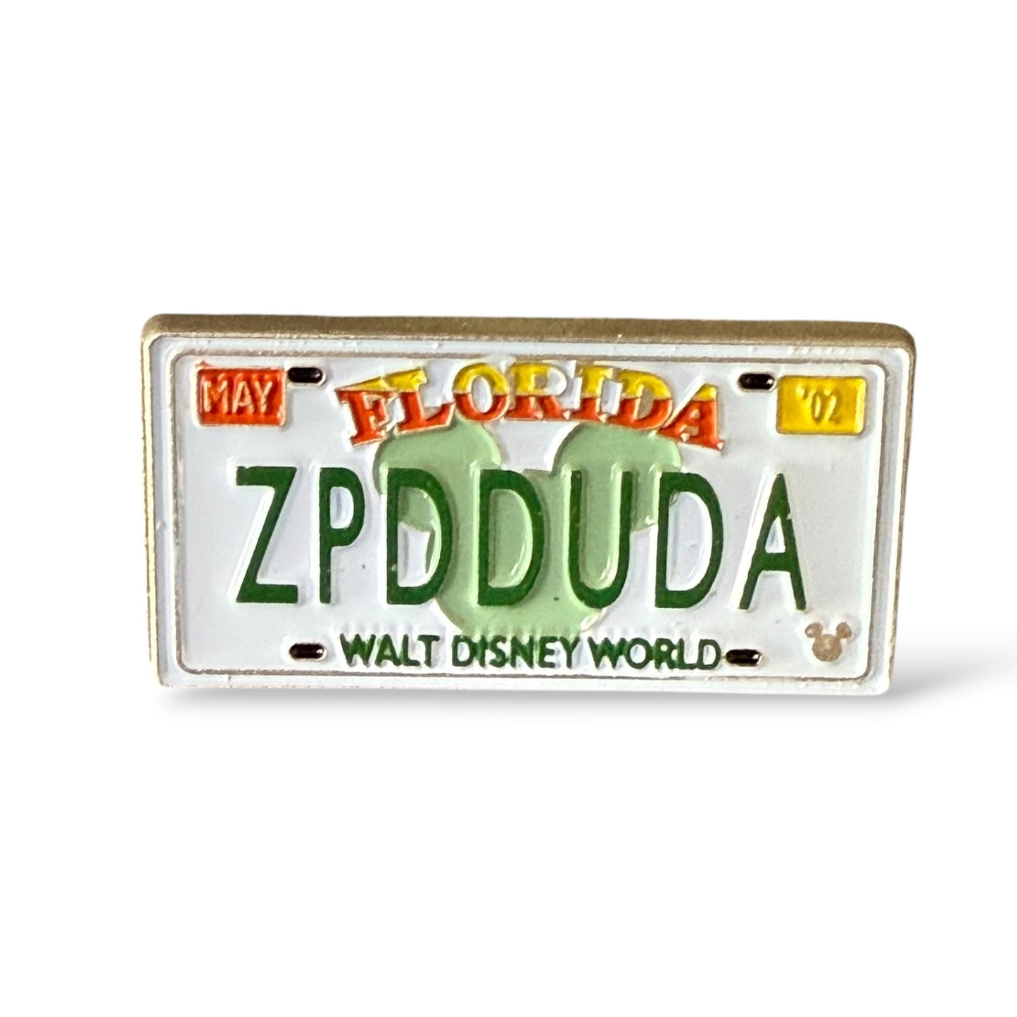 Cast Lanyard Florida License Plates Zip-A-Dee-Doo-Dah with Icon Hidden Mickey Pin