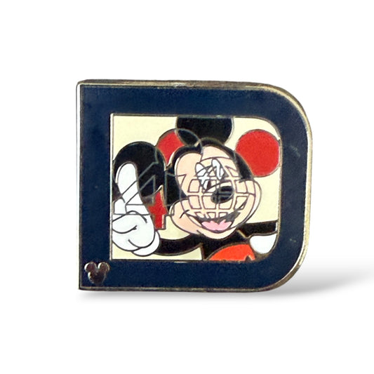 Cast Lanyard Retro Classic "D" Mickey Hidden Mickey Pin