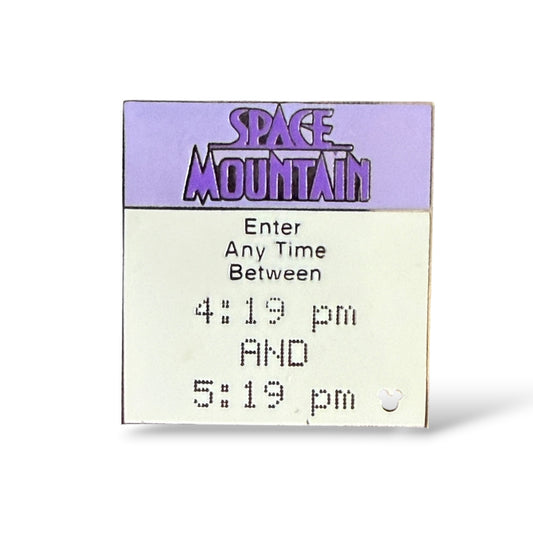 Cast Lanyard Fastpass Space Mountain Hidden Mickey Pin