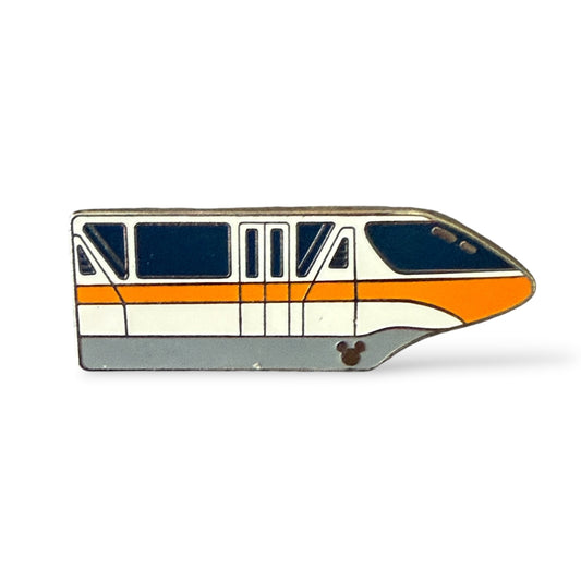 Cast Lanyard Monorail Orange Hidden Mickey Pin