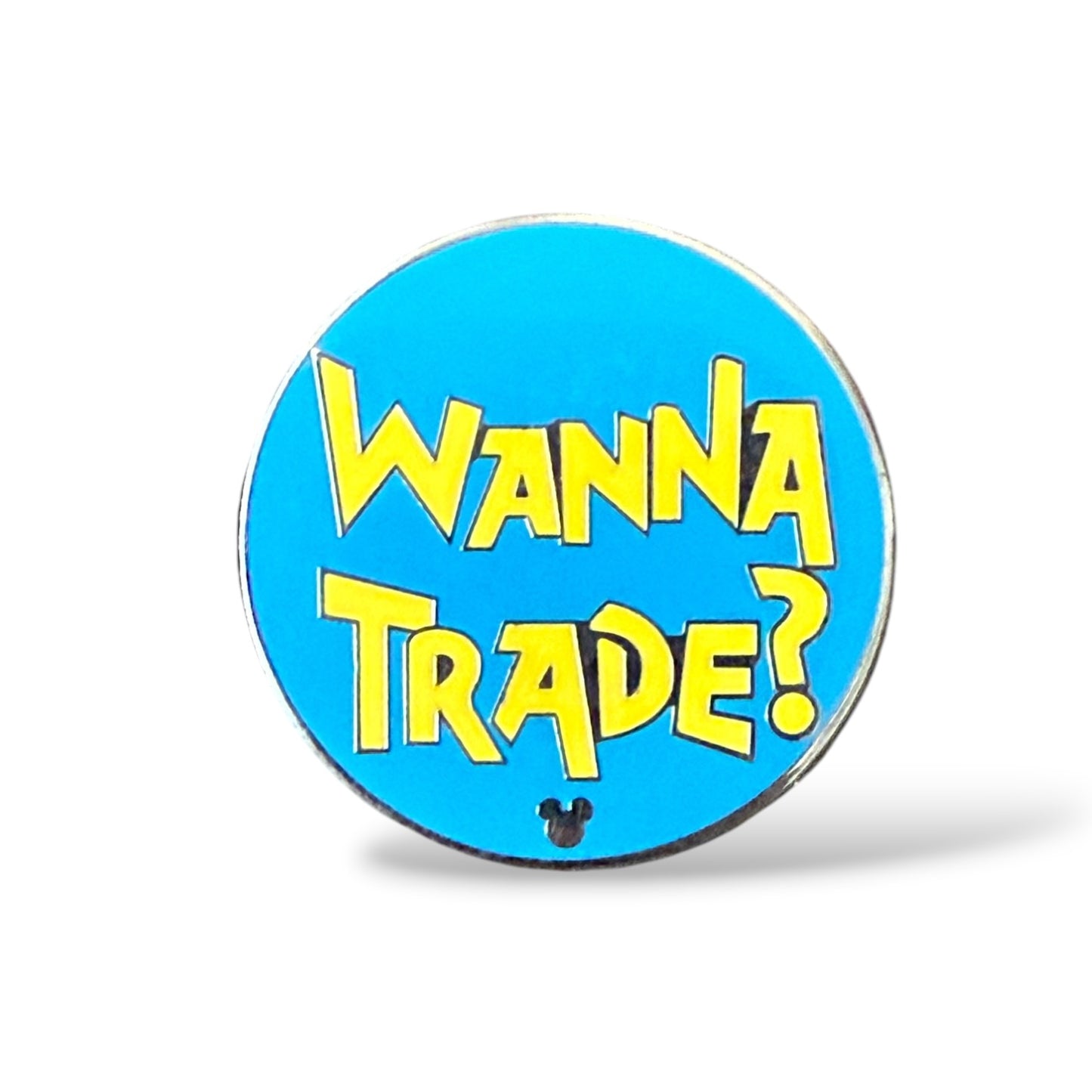 Cast Lanyard Pin Trading Phrases Wanna Trade? Hidden Mickey Pin