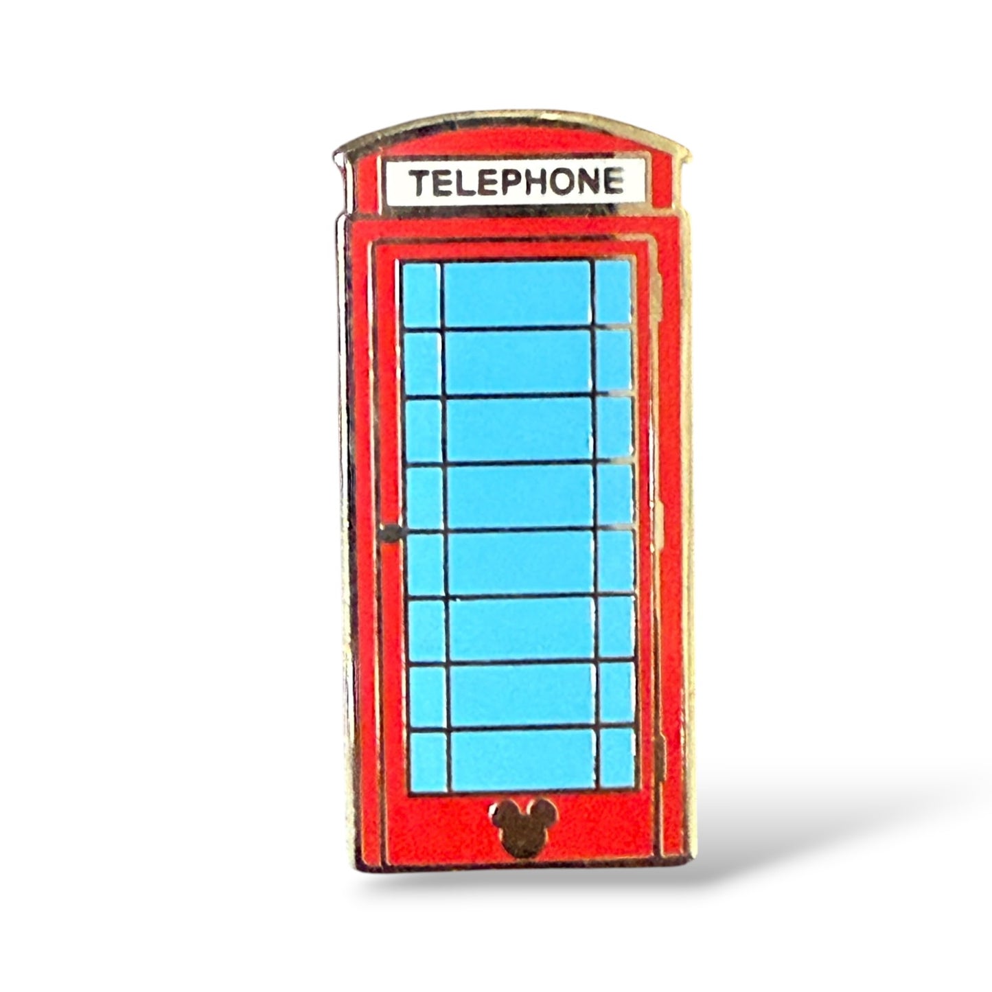 Cast Lanyard United Kingdom Telephone Booth Hidden Mickey Pin