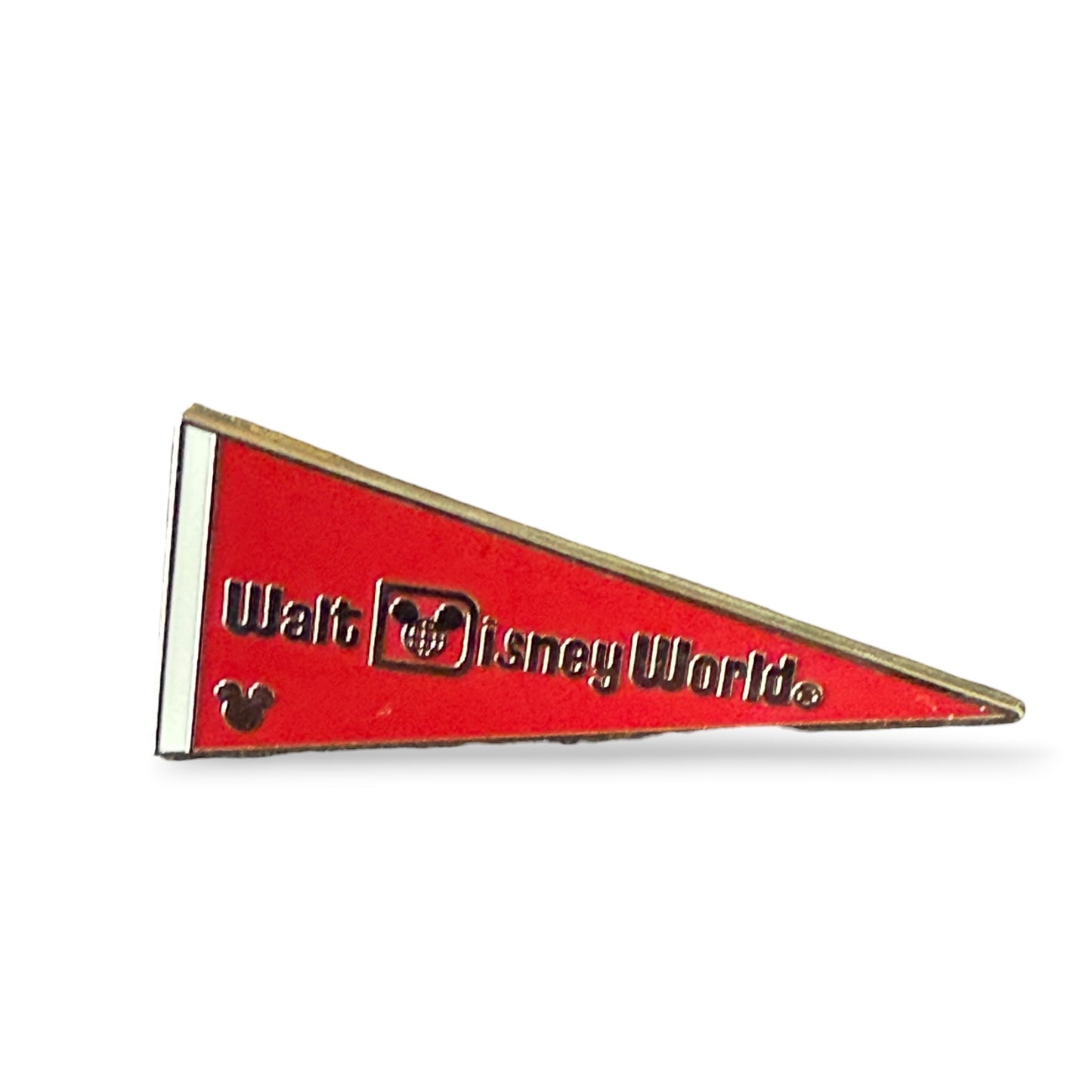 Cast Lanyard WDW Pennant Flags Red Hidden Mickey Pin