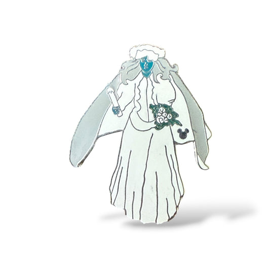 Cast Lanyard Haunted Mansion Props Ghost Bride Hidden Mickey Pin