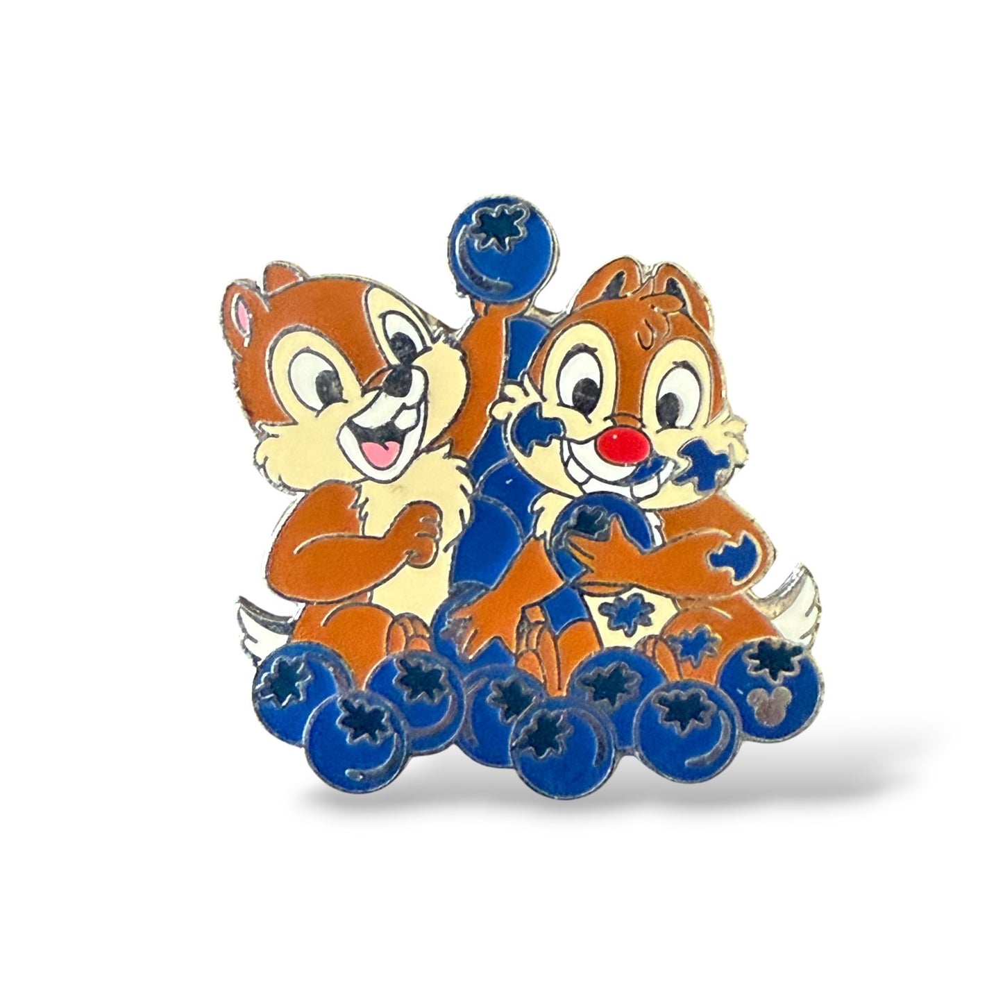 Cast Lanyard Chip n' Dale Health Food Blueberries Hidden Mickey Pin