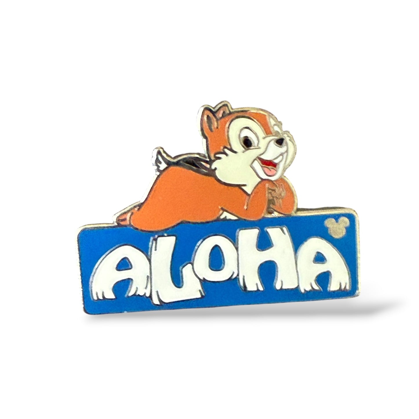 Cast Lanyard Chip n' Dale Aloha Signs Chip Hidden Mickey Pin