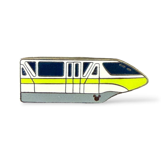 Cast Lanyard Monorail Lime Hidden Mickey Pin
