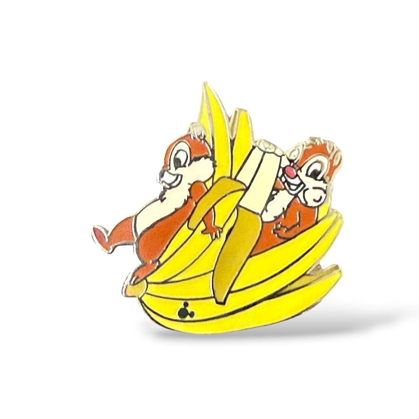 Cast Lanyard Chip n' Dale Health Food Bananas Hidden Mickey Pin
