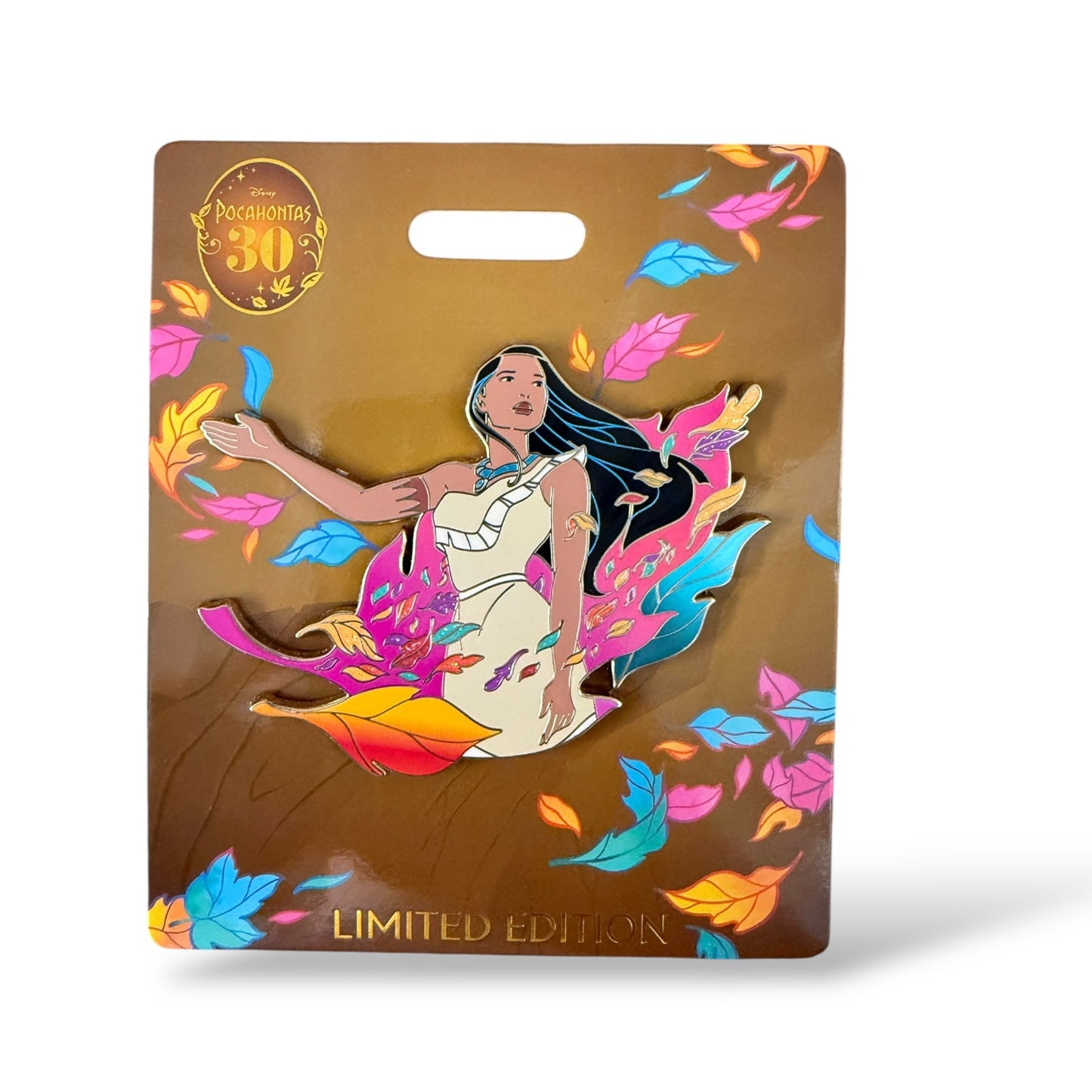 WDI Pocahontas 30th Anniversary Pocahontas Swirling Leaves Pin