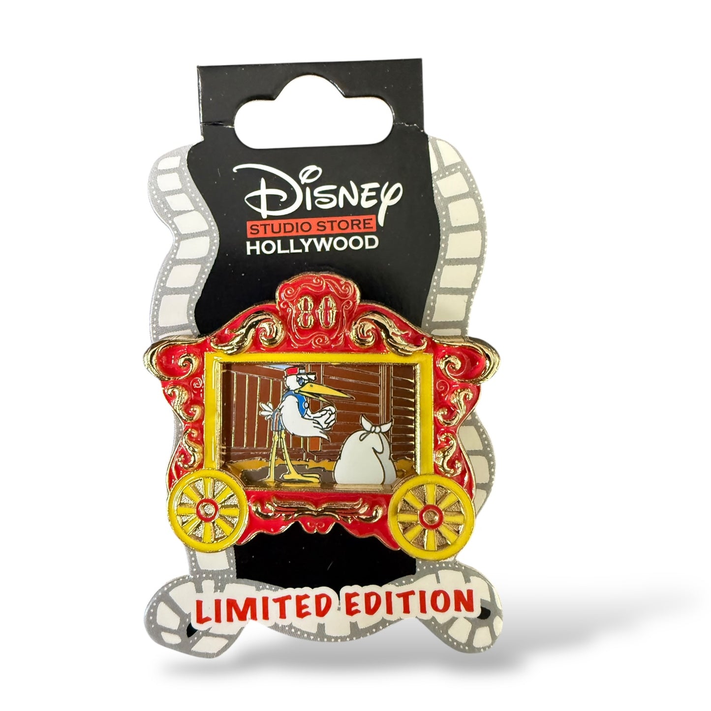 DSSH Dumbo 80th Anniversary Circus Train Stork Pin