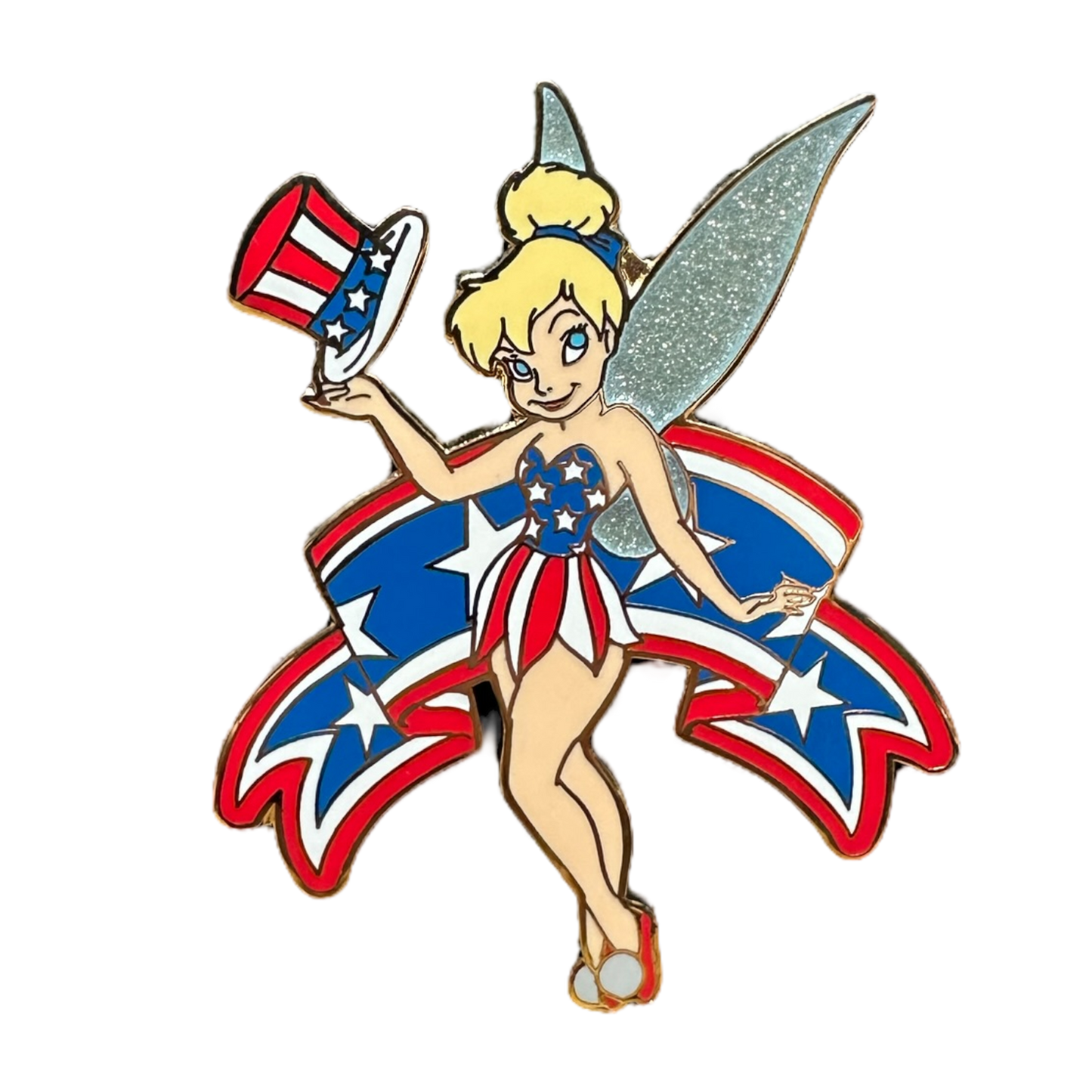 Disney Auctions Patriotic Flag Tinker Bell Pin