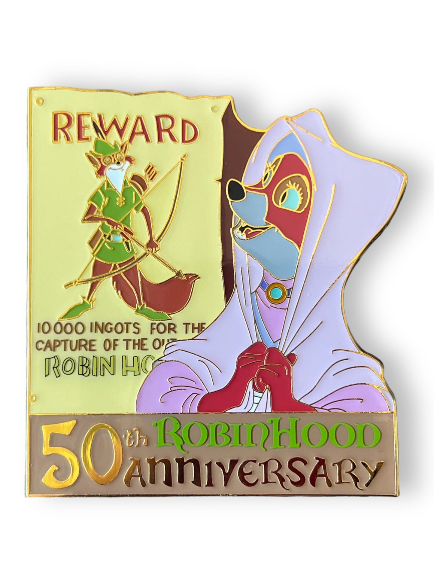 50th Anniversary Robin Hood Maid Marian Pin