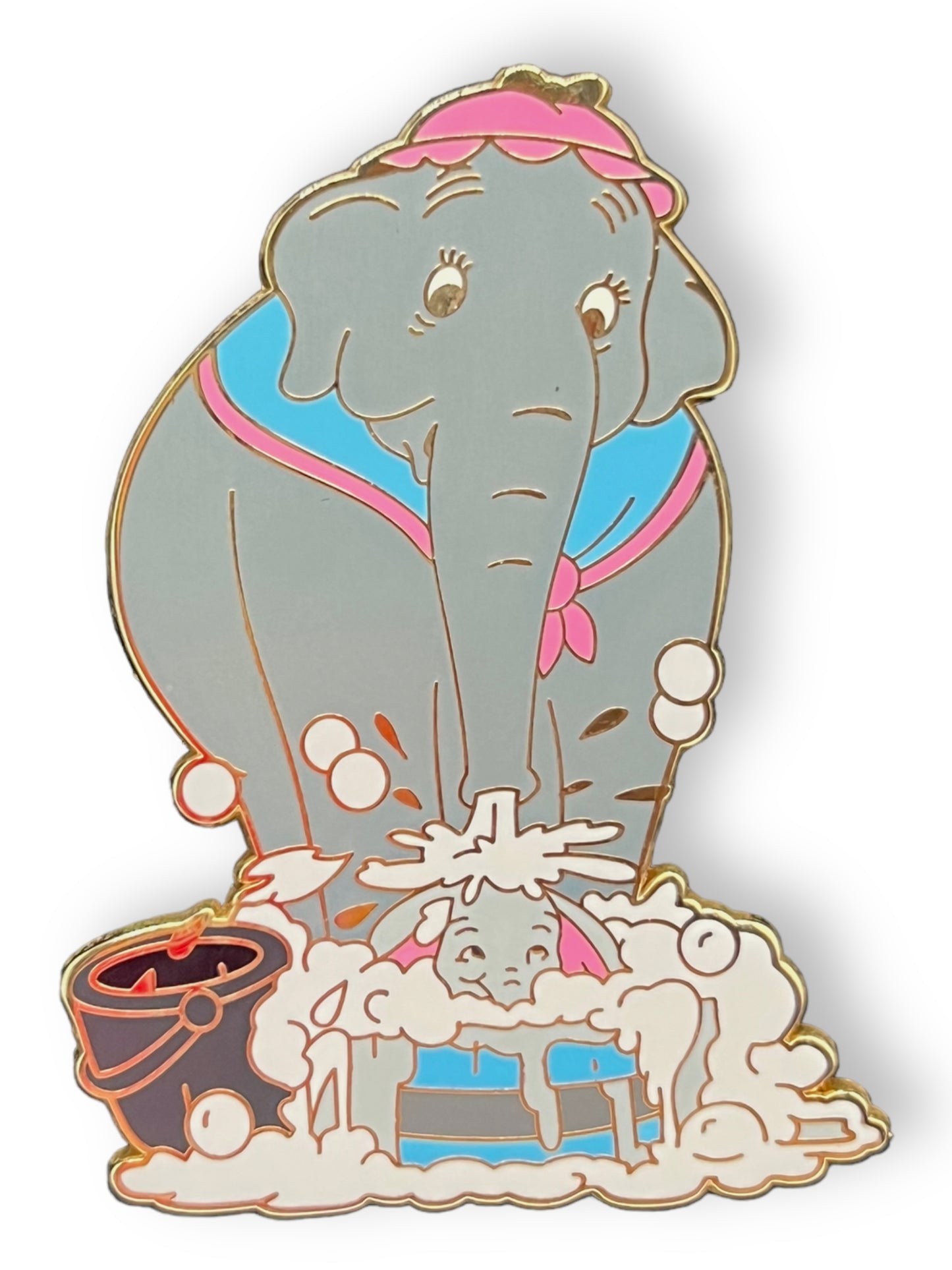 Disney Shopping Mother's Day Mrs. Jumbo Giving Dumbo a Bath Pin