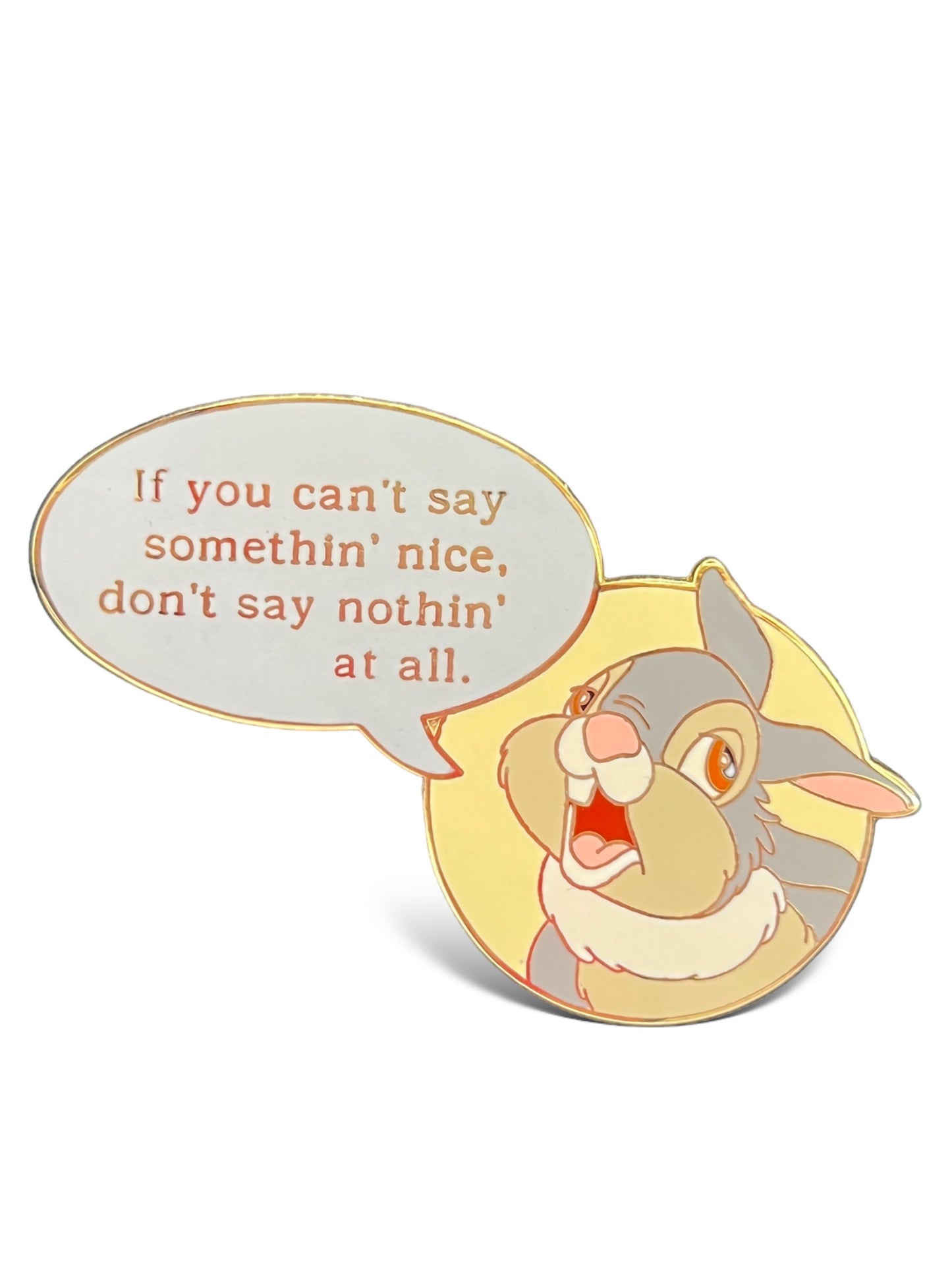 Disney Auctions Film Quote Thumper Pin