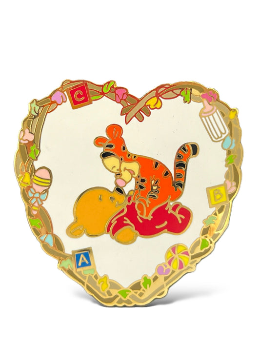 Disney Auctions Baby Pooh and Tigger Heart Pin