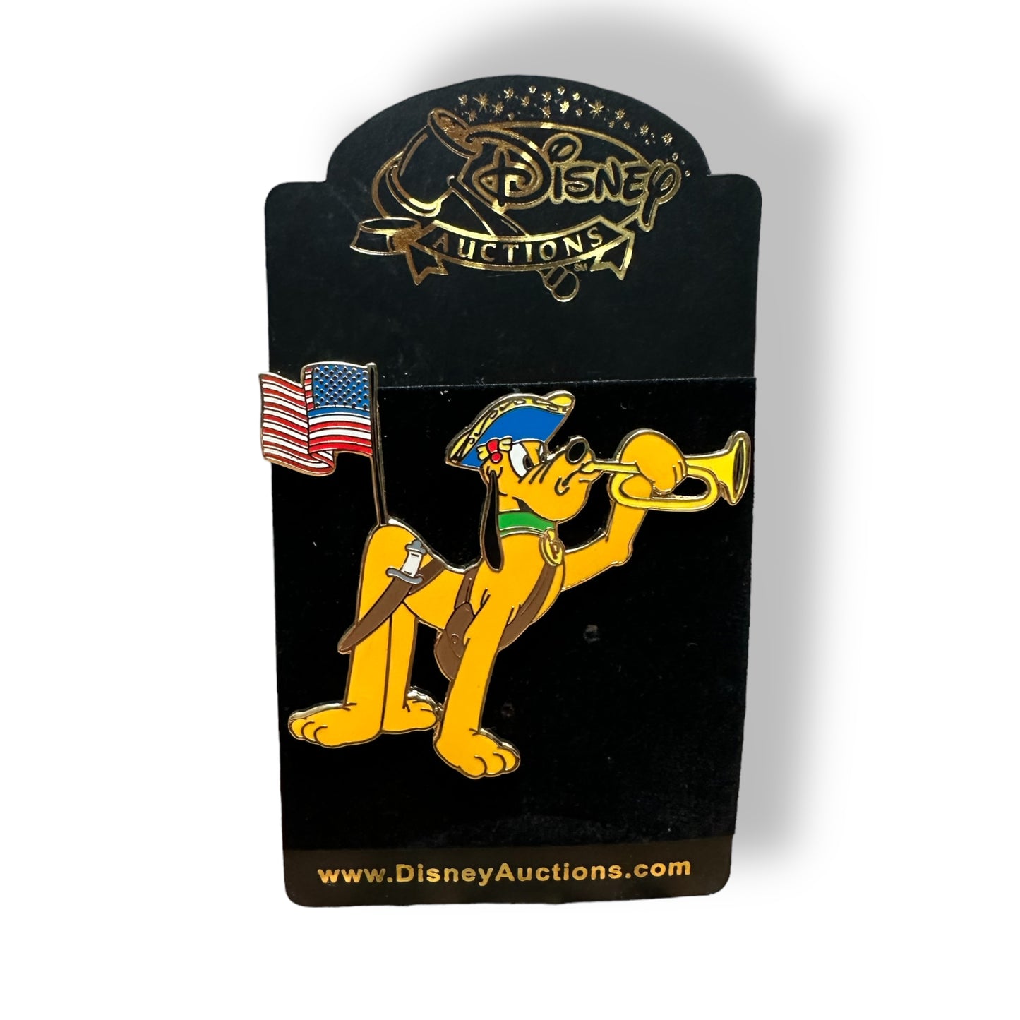Disney Auctions Patriotic Flag Pluto Pin