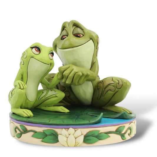 Amorous Amphibians Tiana and Naveen as Frogs
