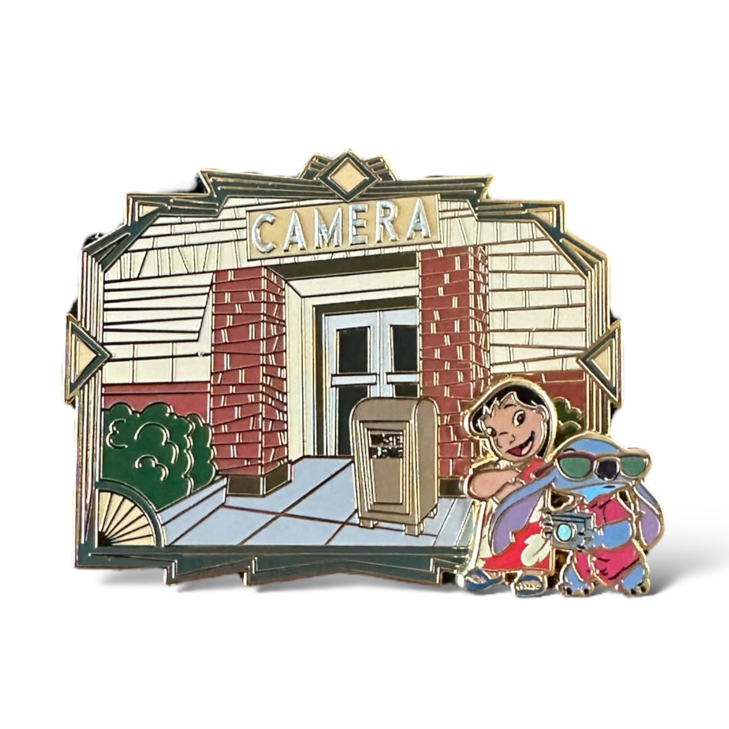 DEC Studio Lot Camera Building Lilo & Stitch Pin