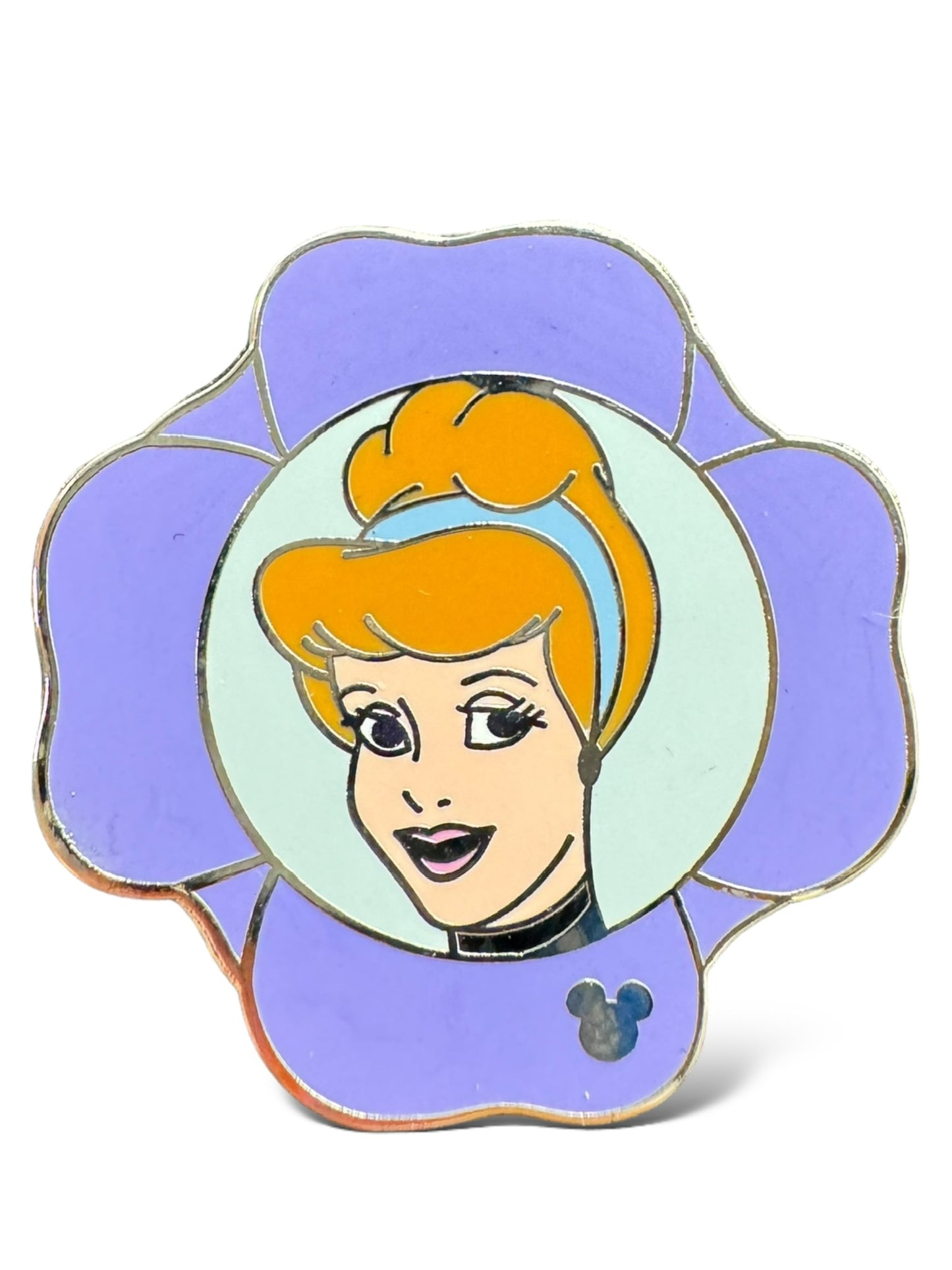 Cast Lanyard Princess Flowers Cinderella Hidden Mickey Pin