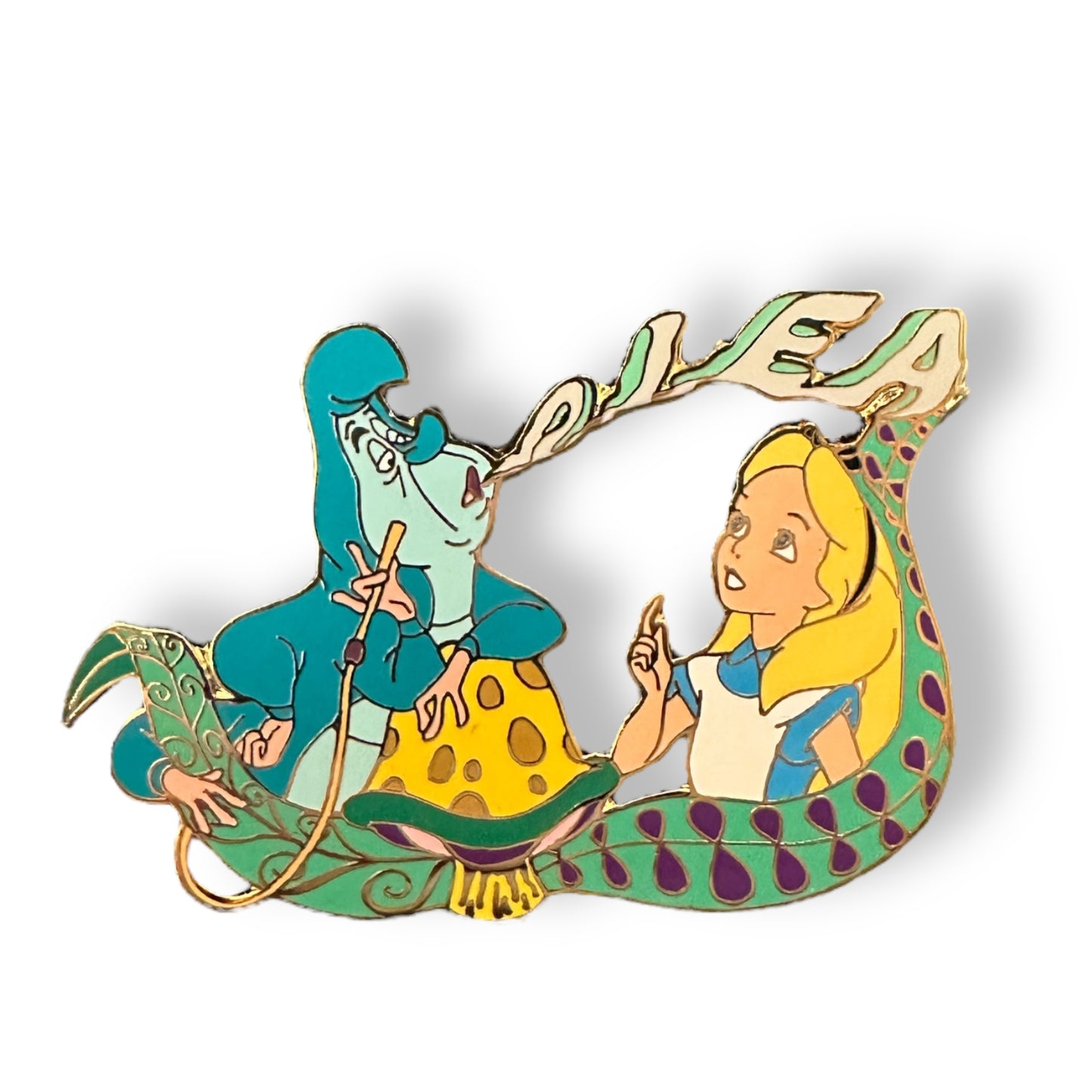Disney Auctions Back To School Alice and Caterpillar Pin