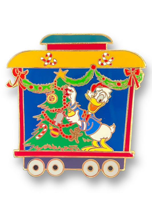 Disney Auctions Mickey & Friends Christmas Train Donald Pin