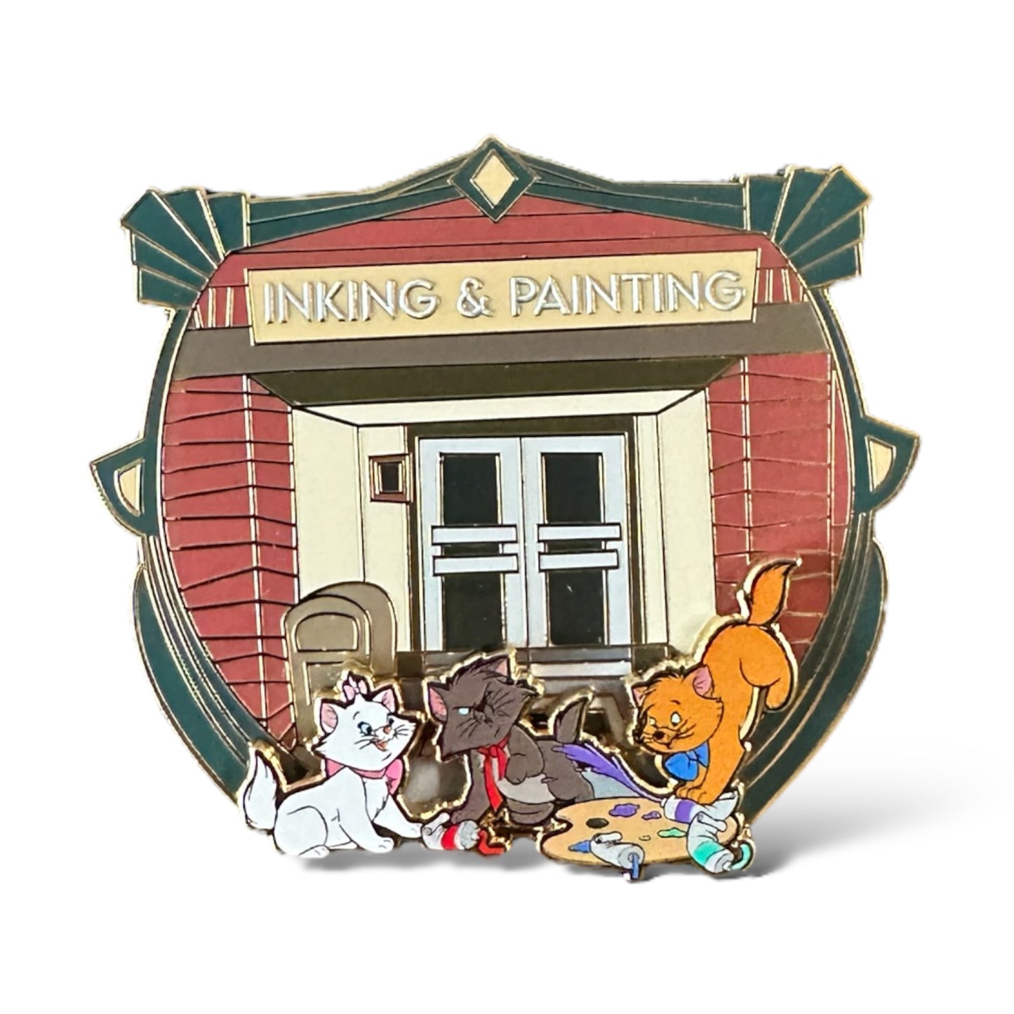 DEC Studio Lot Ink and Paint Building Aristocats Pin