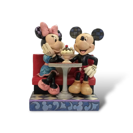 Loves Comes In Many Flavors Mickey and Minnie at Soda Shop