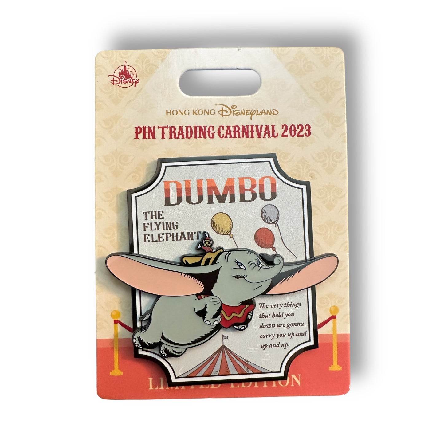 HKDL Pin Trading Carnival 2023 Mini Jumbo Dumbo Pin
