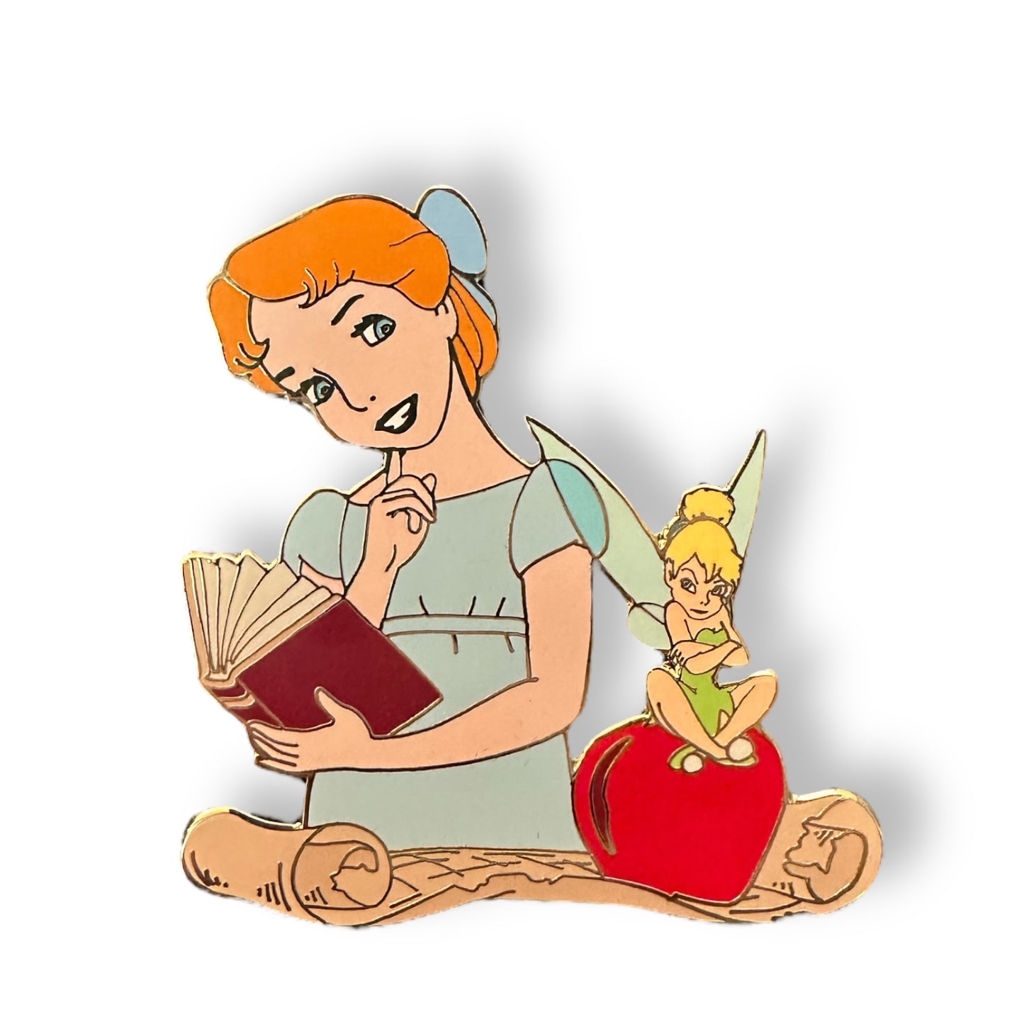 Disney Auctions Back To School Wendy and Tinker Bell Pin