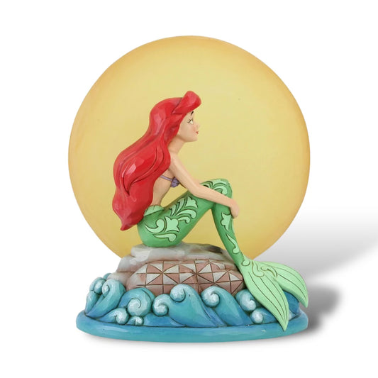 Mermaid By Moonlight Ariel Sitting on Rock