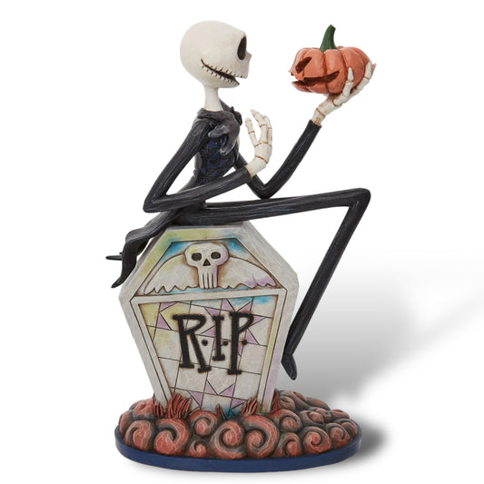 The Pumpkin King Jack Skellington on Gravestone