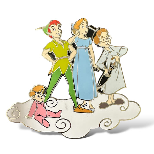 DLRP Peter Pan and Darling Children on Cloud Pin