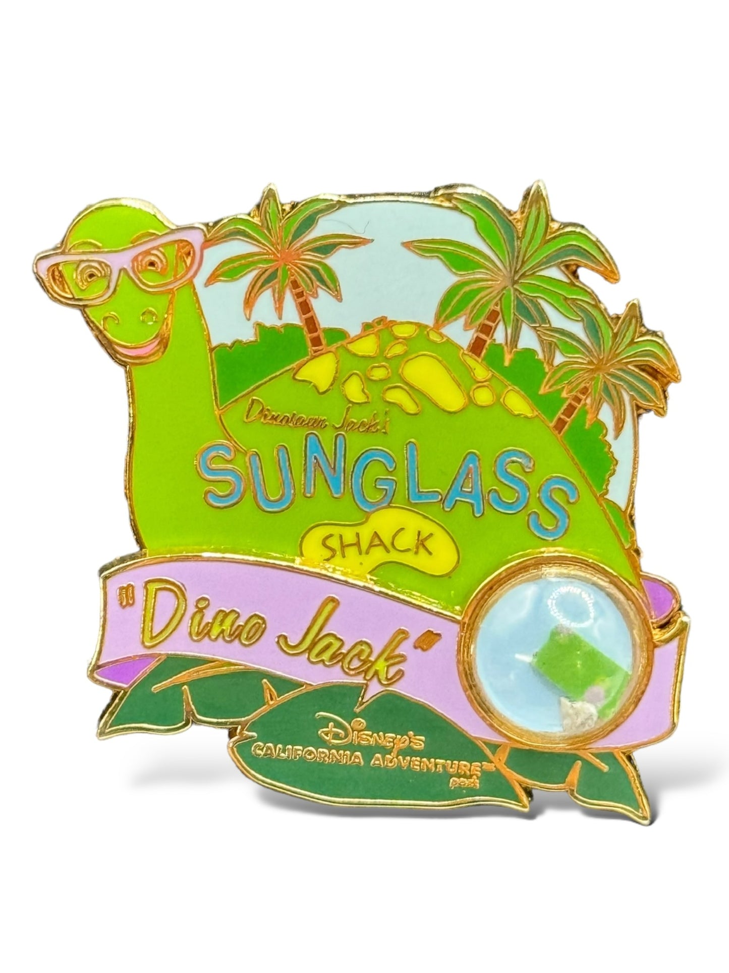 DLR Piece of Disney History Dinosaur Jack's Sunglass Shack Pin