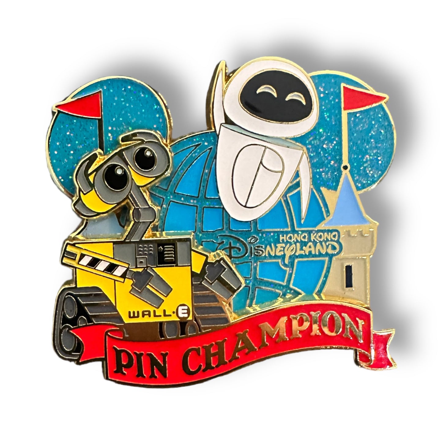 HKDL Pin Trading Carnival 2023 Wall-E and Eve Pin Champion Pin