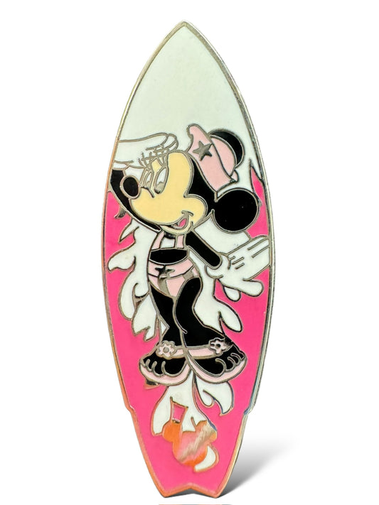 Cast Lanyard Surfboards Minnie Hidden Mickey Pin