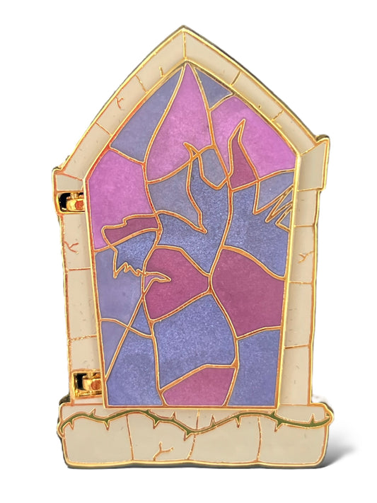 Disney Auctions Maleficent Behind Window Pin