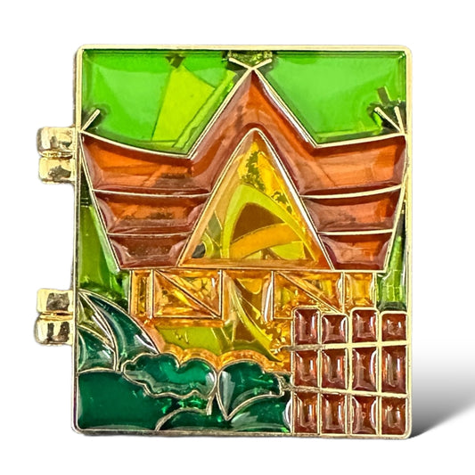 DEC Disneyland Cast Exclusive Stain Glass Attractions Enchanted Tiki Room Pin