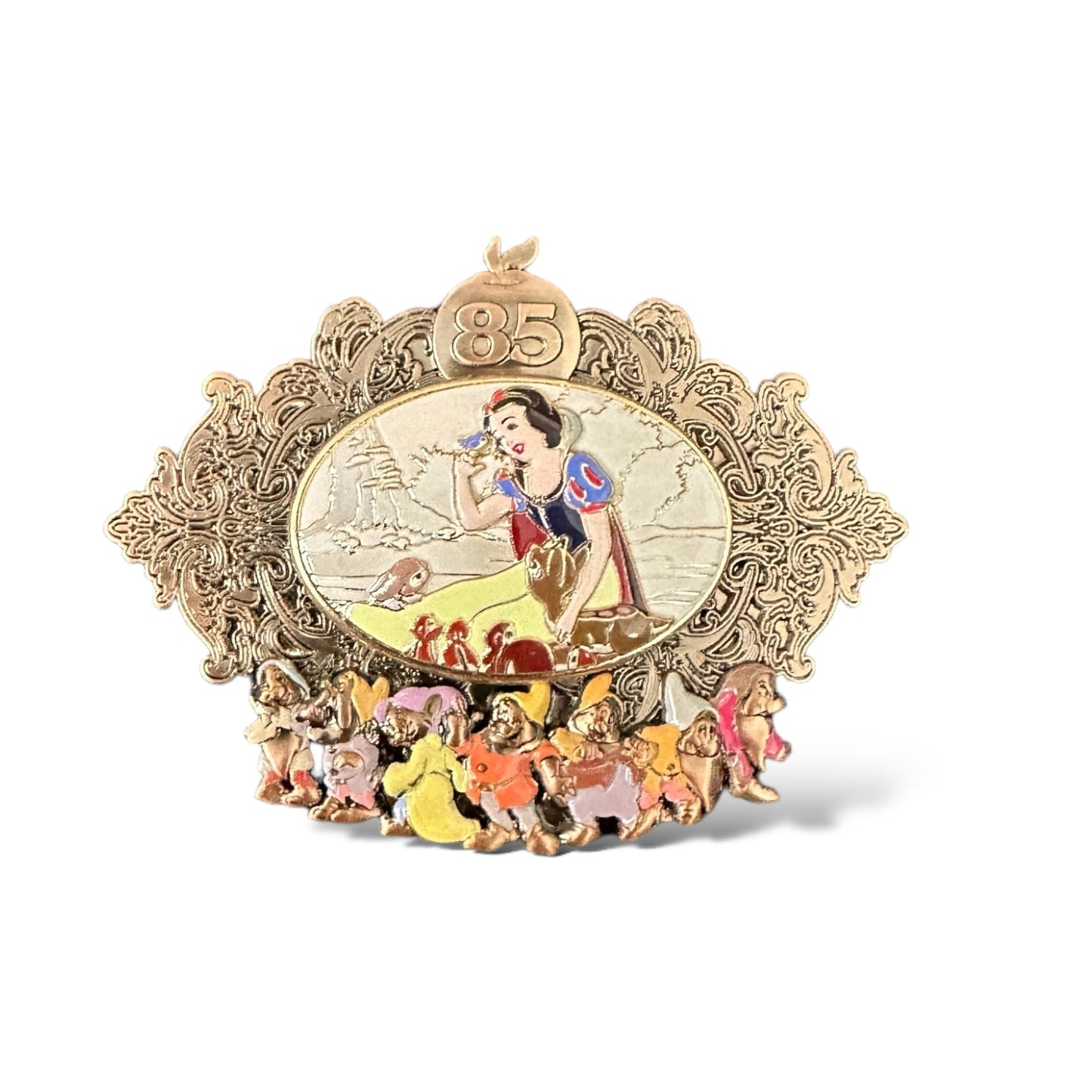 DEC Snow White and The Seven Dwarfs 85th Anniversary Snow White and Woodland Critters Pin